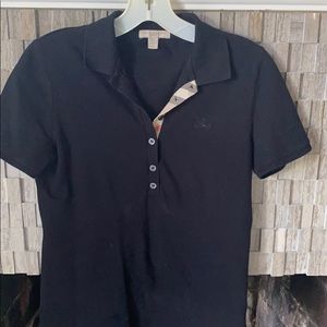 Burberry black polo shirt size small